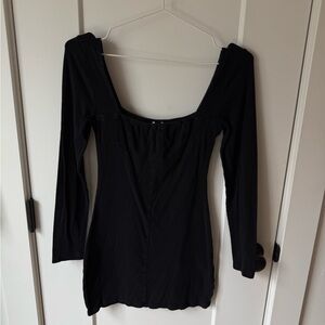 Princess Polly Black Long Sleeve Dress